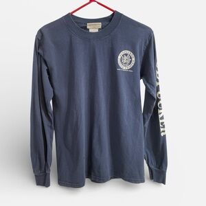 Vintage Y2K Fudpucker Trading Co Long Sleeve T-Shirt FL Navy Graphic Tee Small